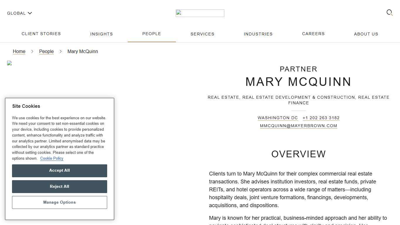 Mary McQuinn | People | Mayer Brown